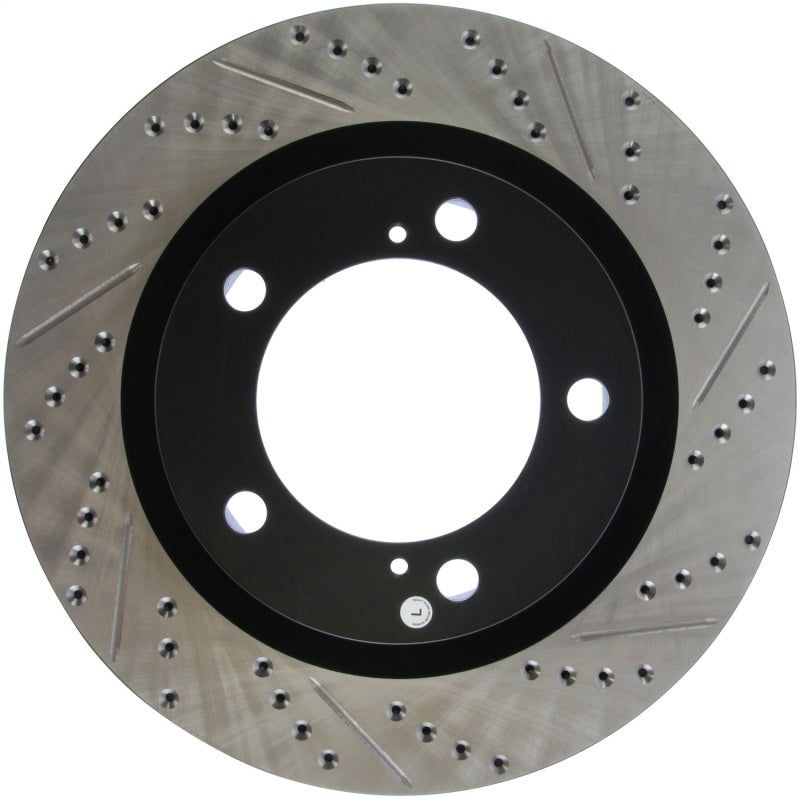 Stoptech 127.44156L 07-09 fits Toyota Tundra / 08-09 Toyota Sequoia Front Left Slotted & Drilled Rotor