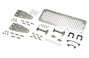 Kentrol 30470 78-95 fits Jeep CJ/fits Wrangler YJ Hood Kit - Polished Silver