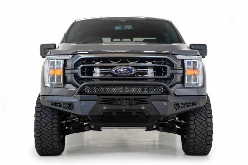 Addictive Desert Designs F190111040103 2021 fits Ford F-150 HoneyBadger Front Bumper w/o Top Hoop