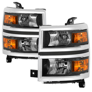 xTune 9042447 14-15 fits Chevy Silverado 1500 (New Body) OEM Style Headlights w