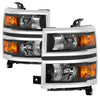 xTune 9042447 14-15 fits Chevy Silverado 1500 (New Body) OEM Style Headlights w