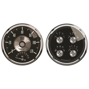 AutoMeter 2005 Autometer Prestige Series Black Diamond 5in Gauge Box Kit-Tachometer/Speedometer Combo / Oil Pressu