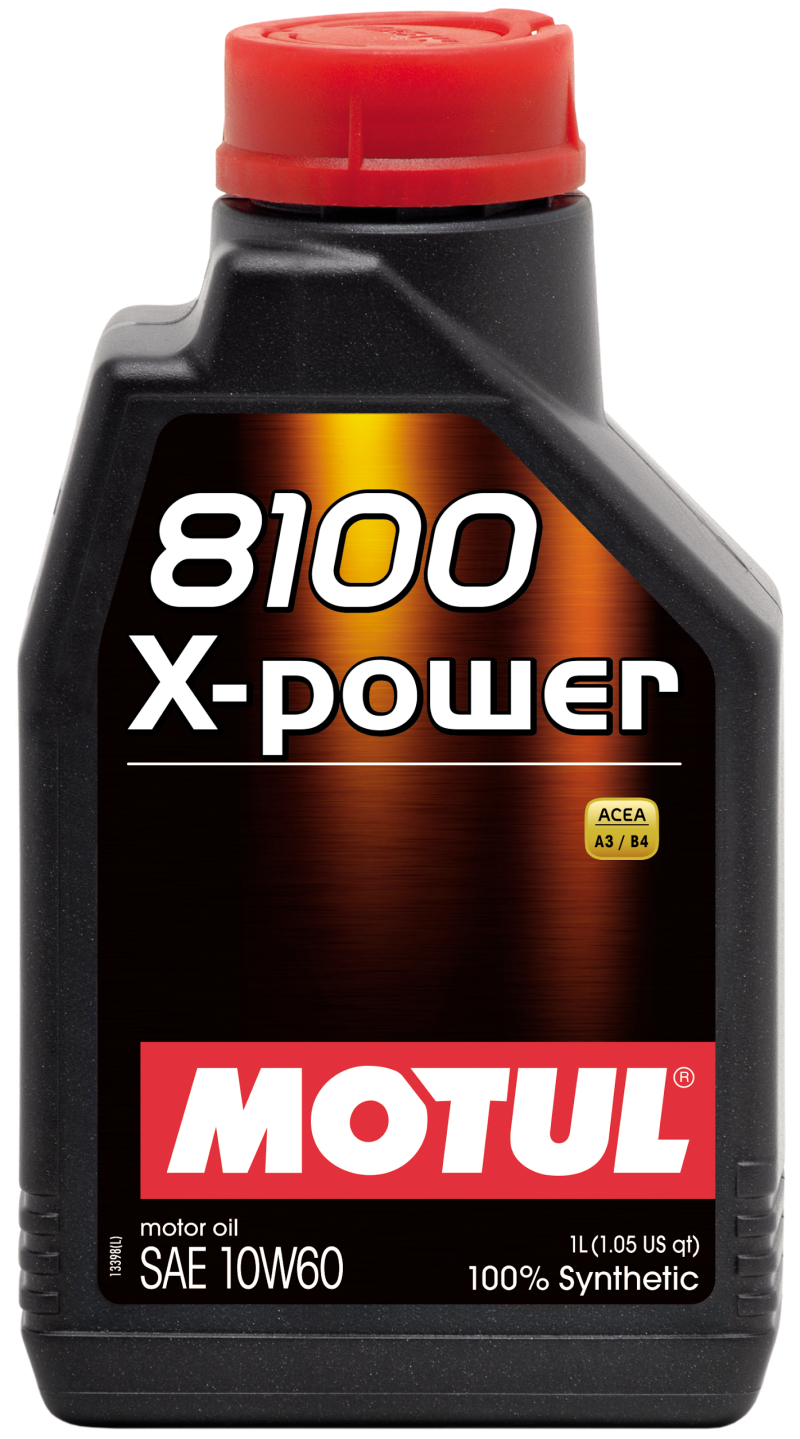 Motul 106142 1L Synthetic Engine Oil 8100 10W60 X-Power - ACEA A3/B4