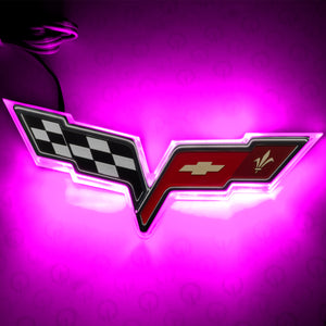 ORACLE Lighting 3098-009 Oracle fits Chevrolet Corvette C6 Illuminated Emblem - Dual Intensity - Pink