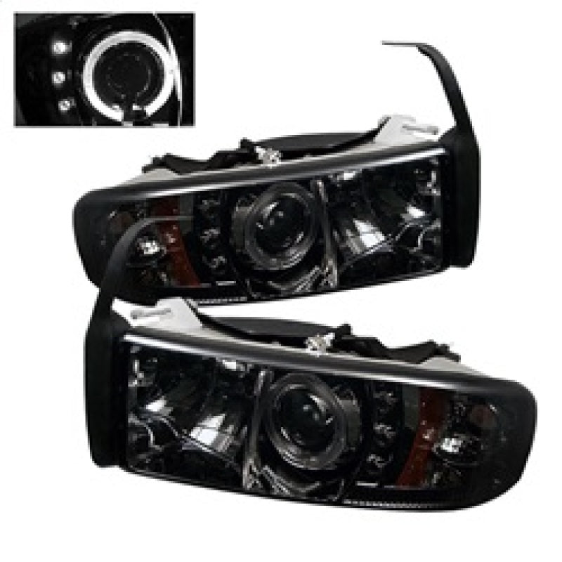 Spyder 5010100 fits Dodge 94-01 Ram 1500 94-02 Projector Headlights LED Halo LE