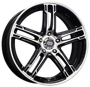 Enkei FD-05 16X7 5x100 50mm Offset 72.62mm Bore Black Machined Wheel (MOQ 40)