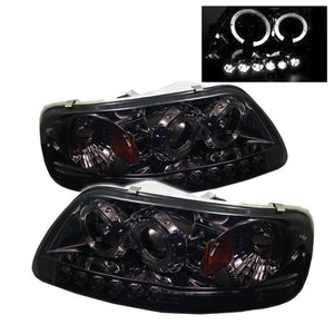 Spyder 5010285 fits Ford 97-03 F150 Projector - LED Halo Amber Reflctr LED Smke