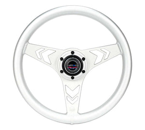NRG RST-070-SL RST-070-SL Aluminum Steering Wheel 330mm - Arow Cutout -