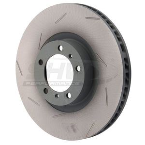 SHW Performance PFL39741 SHW 17-20 fits Porsche Panamera 4S 2.9L w/18in Wheel Left Front Slotted Monobloc Brake Rotor (971615301L)