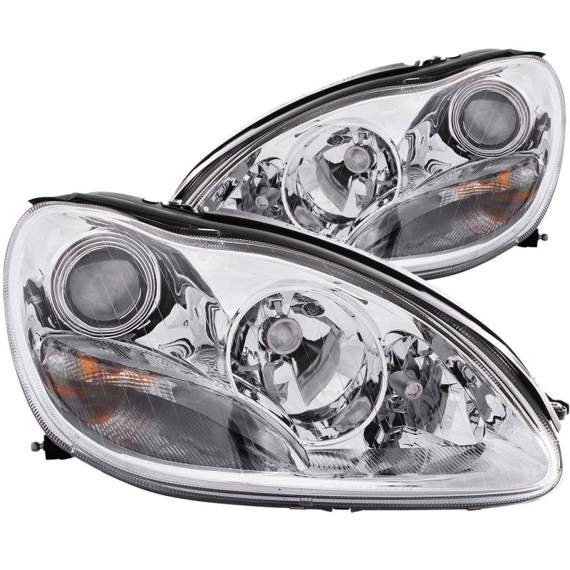 ANZO 121092 2005 Mercedes Benz S Class W220 Projector Headlights Chrome