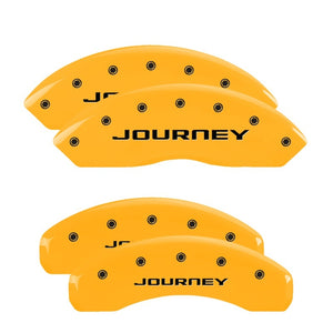 MGP 12200SJN1YL 4 Caliper Covers Engraved Front & Rear With out stripes/Journey