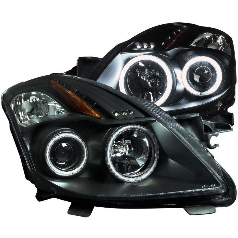 ANZO 121395 2009 fits Nissan 08-20 Altima (2 Door ONLY) Projector Headlights w/ Halo Black (CCFL)