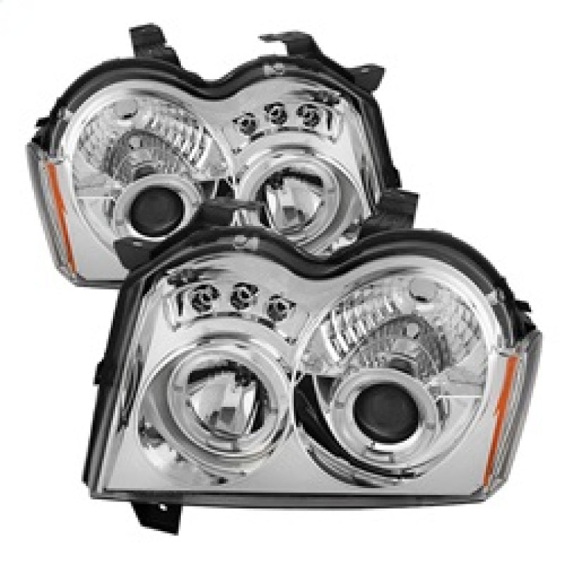 Spyder 5011107 fits Jeep 05-07 Grand Cherokee Projector Headlights LED Halo LED