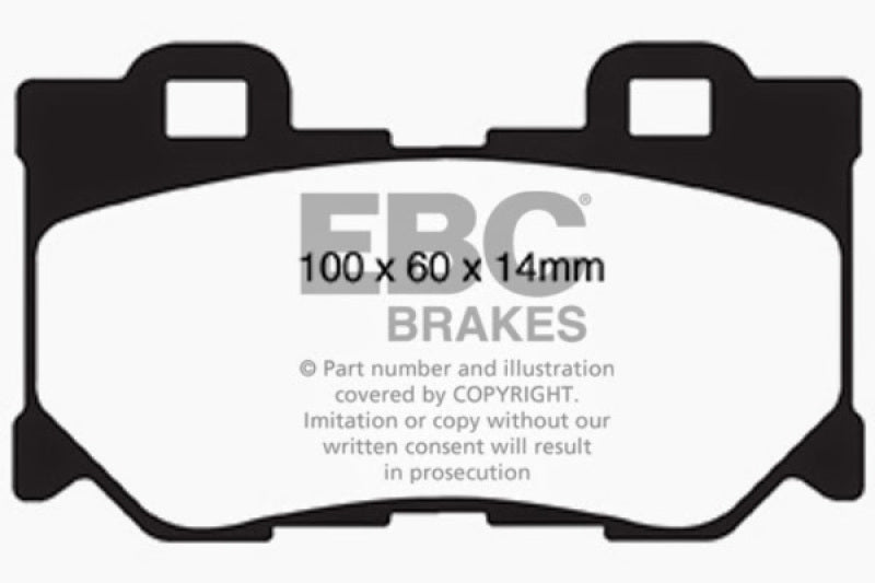 EBC DP21824 fits Infiniti 08-15 G37 3.7 Greenstuff Rear Brake Pads