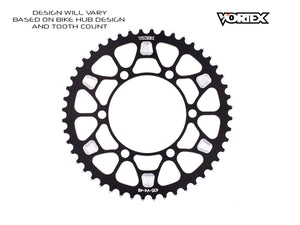 Vortex Racing V4 47 Tooth 530 Rear Sprocket - Black