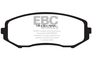 EBC UD1188 08+ fits Suzuki Grand Vitara 2.4 Ultimax2 Front Brake Pads