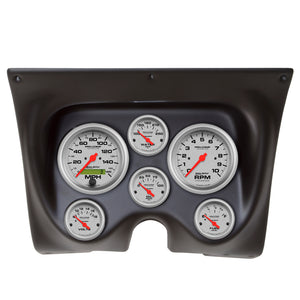 AutoMeter 7020-UL Autometer Ultra-Lite 67-68 fits Camaro/fits Firebird Dash Kit 6pc Tach / MPH / Fuel / Oil / WTMP / Volt