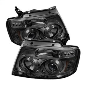 Spyder 5010223 fits Ford 04-08 F150 Projector Headlights Version 2 LED Halo LED