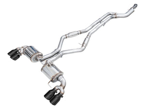 AWE Tuning 22-26 BMW M240i (G42) Touring Edition Exhaust - Diamond Black Tips