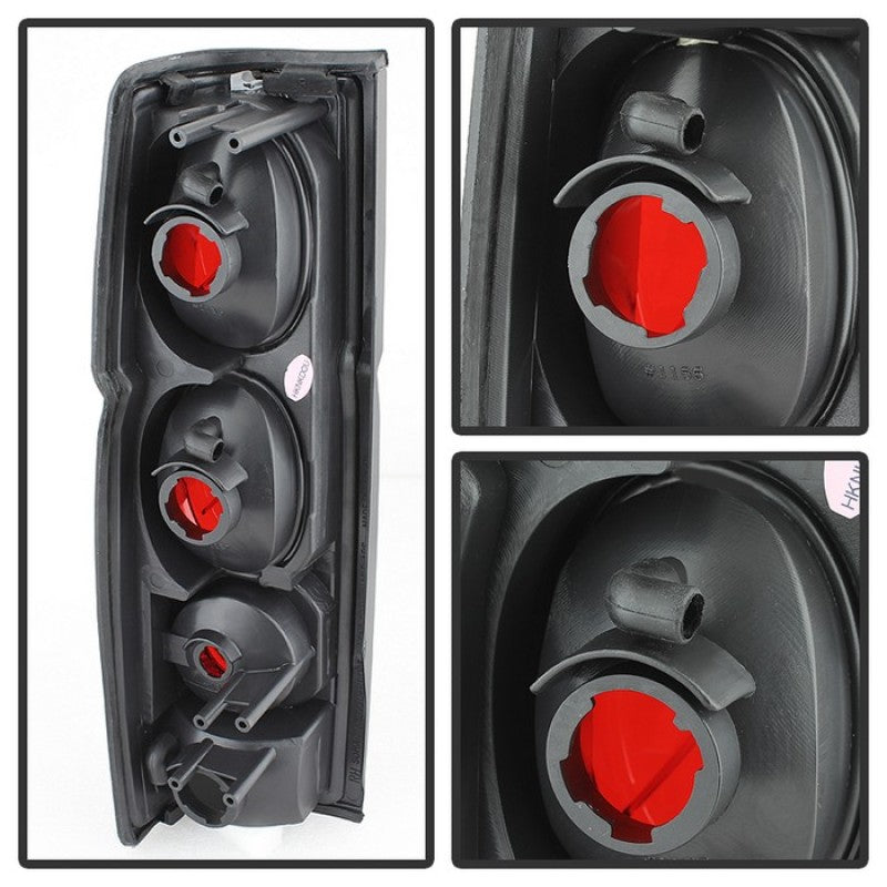 SPYDER 5078216 fits Nissan Hardbody 86-97 Euro Style Tail Lights Black Smoke