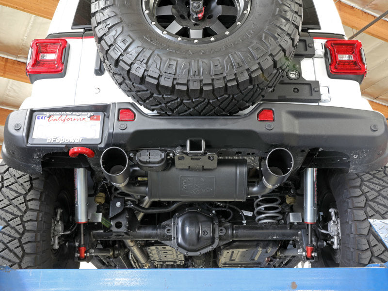 AFE 49-48096-B Series 409 Stainless Steel Cat-Back Exhaust 18-21 fits Jeep Wran