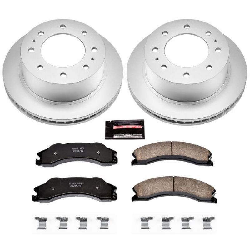 Power Stop CRK5563 11-19 fits GMC Sierra 3500 HD Rear Z17 Coated Brake Kit
