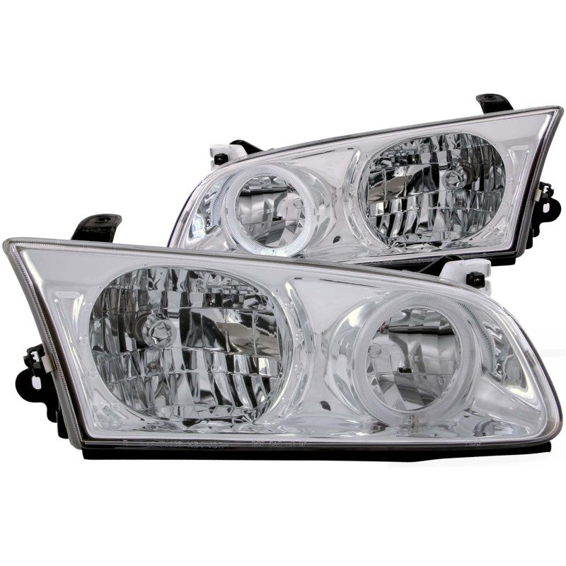 ANZO 121124 2001 fits Toyota 00-20 Camry Crystal Headlights w/ Halo Chrome