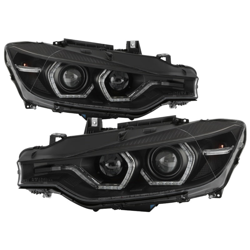 Spyder 5086754 fits BMW 12-14 F30 3 Series 4DR Projector Headlights - Black PRO