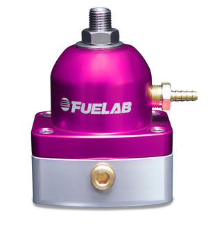 Fuelab 54502-4-T 545 TBI Adjustable Mini FPR In-Line 10-25 PSI (1) -6AN In (1) -6AN Return - Purple