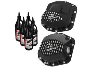 AFE 46-7100AB ries Front and Rear Diff Cover Kit w/ Oil 2018+ fits Jeep Wrangle
