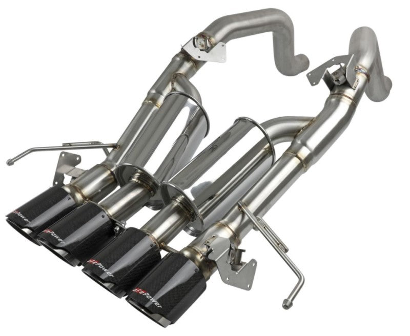 AFE 49-34056-1C orce-Xp Axle-Back Exhaust System w/ Carbon Fiber Tips fits Chev