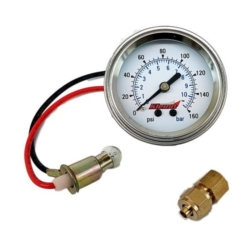 Kleinn 1022 Panel Mount/ Illuminated/ 160 PSI Single Needle Air Pressure Gauge