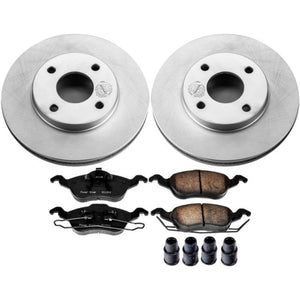 PowerStop fits Ford 00-04 Focus Front Z17 Evolution Geomet Coated Brake Kit