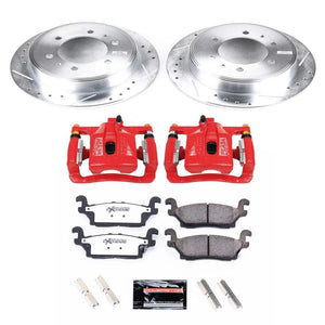 PowerStop KC3067 36 06 fits Hummer H3 Rear Z36 Truck & Tow Brake Kit w/Calipers