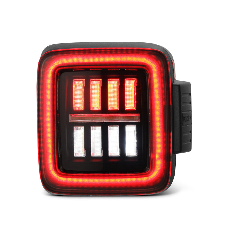 AlphaRex 602020 18-23 fits Jeep Wrangler JL NOVA Prismatic LED Taillights Bla