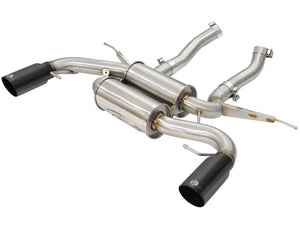 AFE 49-36327-B rce XP 2.5in Axle Back Stainless Exhaust w/ Black Tips 07-13 fit