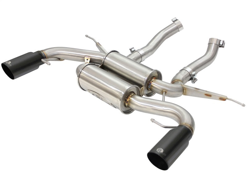 AFE 49-36327-B rce XP 2.5in Axle Back Stainless Exhaust w/ Black Tips 07-13 fit