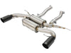 AFE 49-36327-B rce XP 2.5in Axle Back Stainless Exhaust w/ Black Tips 07-13 fit