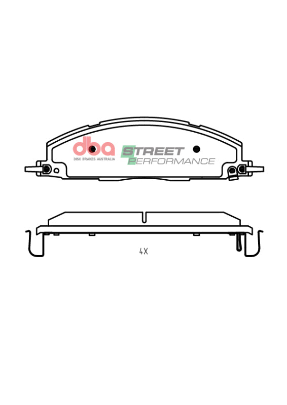 DBA DB2703SP 2019+ fits RAM 2500/3500 (DJ) 6.7L 4WD SP Performance Rear Brake Pads