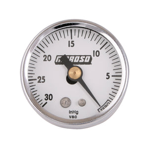 Moroso 89610 Vacuum Gauge - 0-30in Hg - 1.5in Diameter