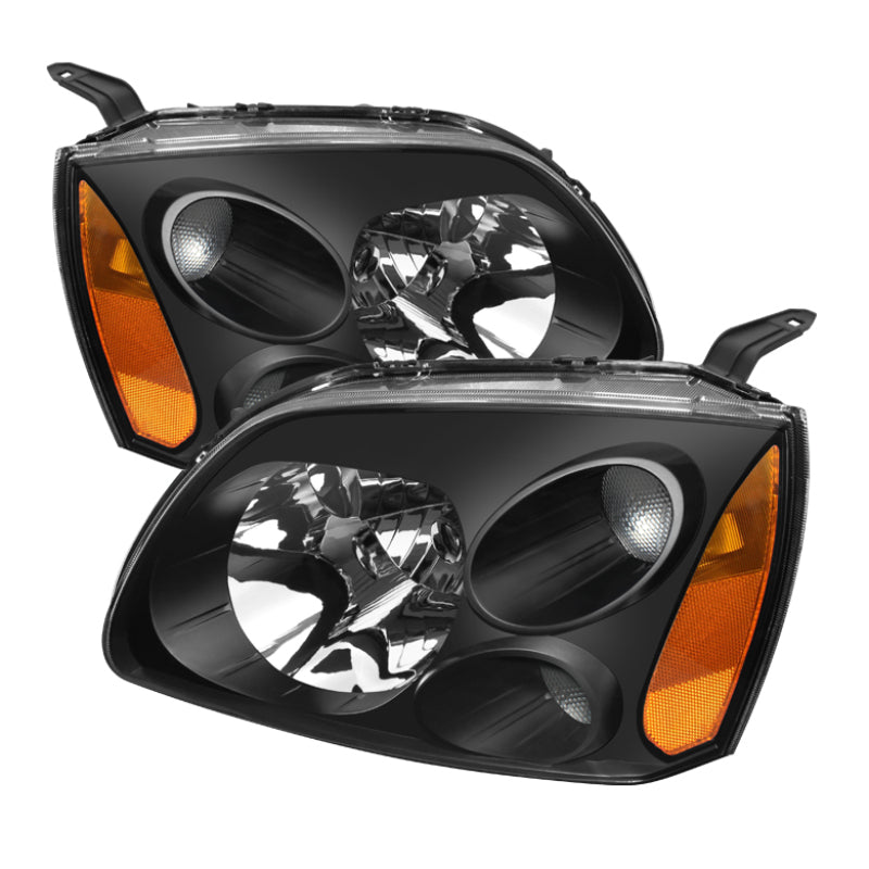 5072900 Xtune fits Mitsubishi Galant Amber Crystal Headlights Black HD-JH-fits