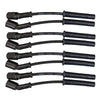 Moroso GM LS 5.7L/6.0L/6.2L/7.0L Ultra 350 8mm Multi-Angle Boot Ignition Spark Plug Wire Set - Black