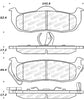 Stoptech 305.1041 Street Select Brake Pads - Front
