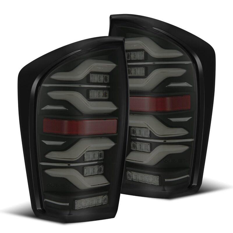 AlphaRex 680090 16-21 fits Toyota Tacoma LUXX LED Taillights Blk w/Activ Ligh