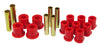 Prothane 6-1020 fits Ford 80-97 (w/ Molded Shackles) Spring Bushings - Red