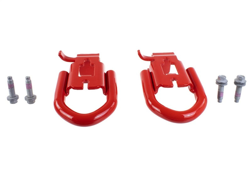 fits Ford Racing M-18954-RA 2019 fits Ford Ranger Front Tow Hooks - Pair - Red