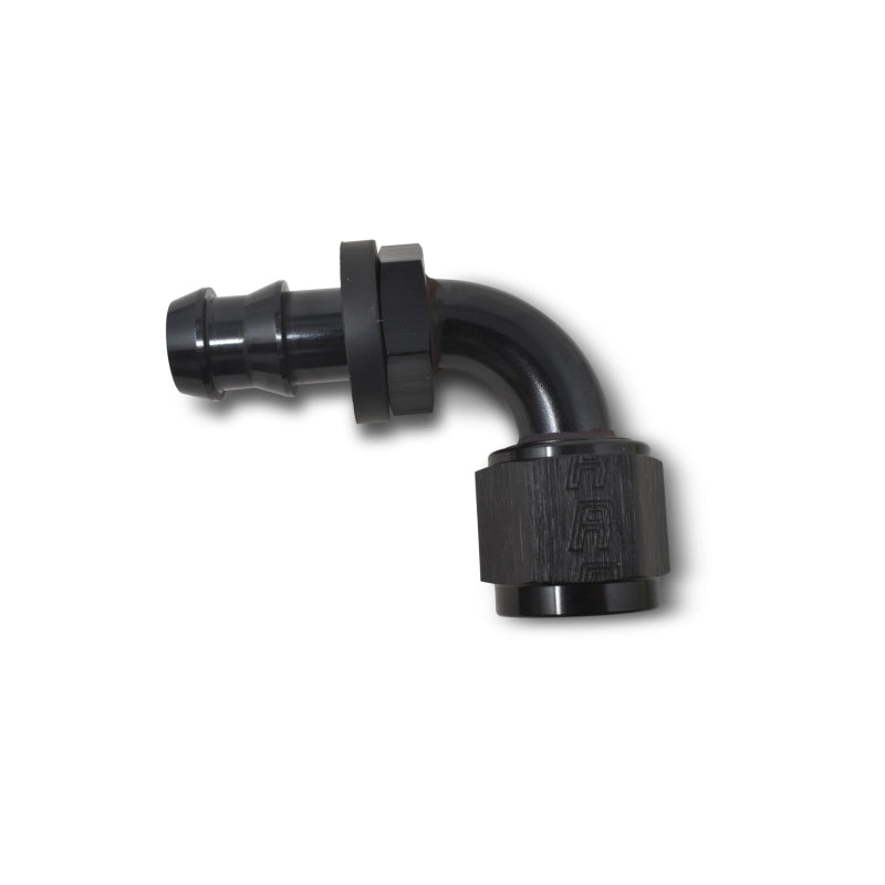 Russell 624173 Performance -8 AN Twist-Lok 90 Degree Hose End (Black)