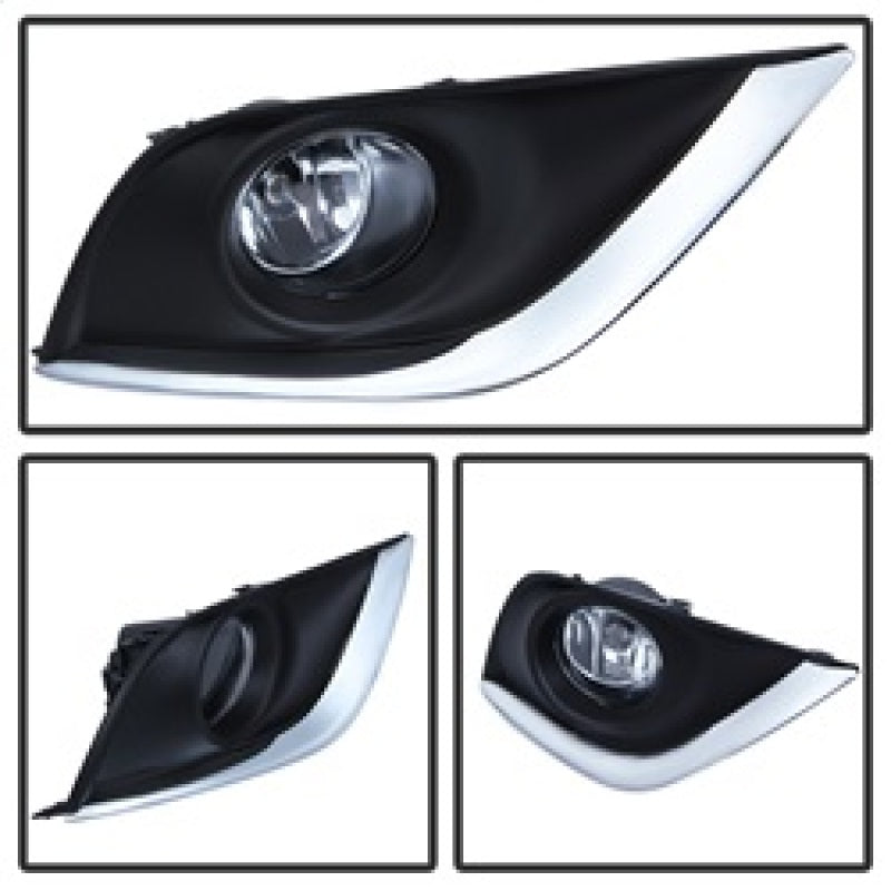 Spyder 5080240 fits Nissan versa 2015+ OEM Fog Lights w/Switch Clear FL-NV2015-