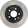 Stoptech 127.33127L Power Slot 09-10 fits Audi A4/A4 Quattro / 08-10 A5 / 10 S4 Rear Left Drilled & Slotted Rotor