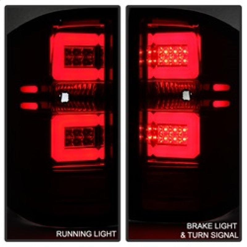 Spyder 5080011 fits Chevy 14-16 1500 Light Bar LED Tail Lights Red Clear ALT-YD